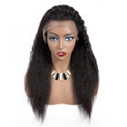 180 Density Penuh Renda Yaki Lurus Wig Rambut Manusia Untuk Perempuan Kulit Hitam